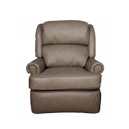 Manual Swivel Glider Recliner with Nail Head